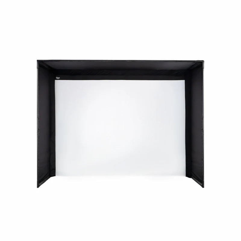 diy golf sim enclosure front view white background