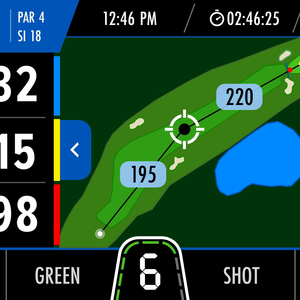 motocaddy trolley golf GPS shot