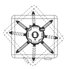 cheap golf simulator projector swivel top view