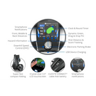 remote golf push cart overview of product with infographic