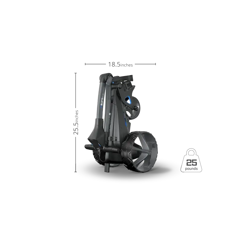 electric walking golf cart folded dimensions