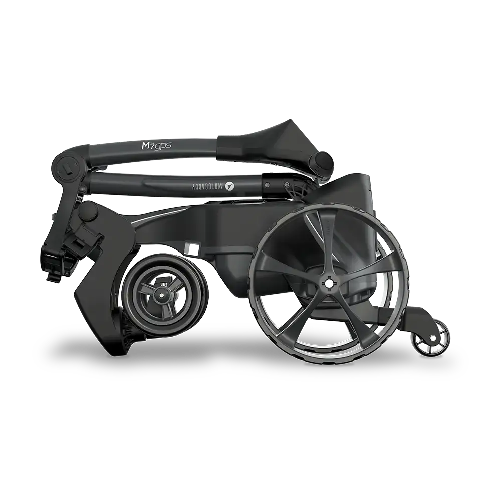 remote control push cart folded view