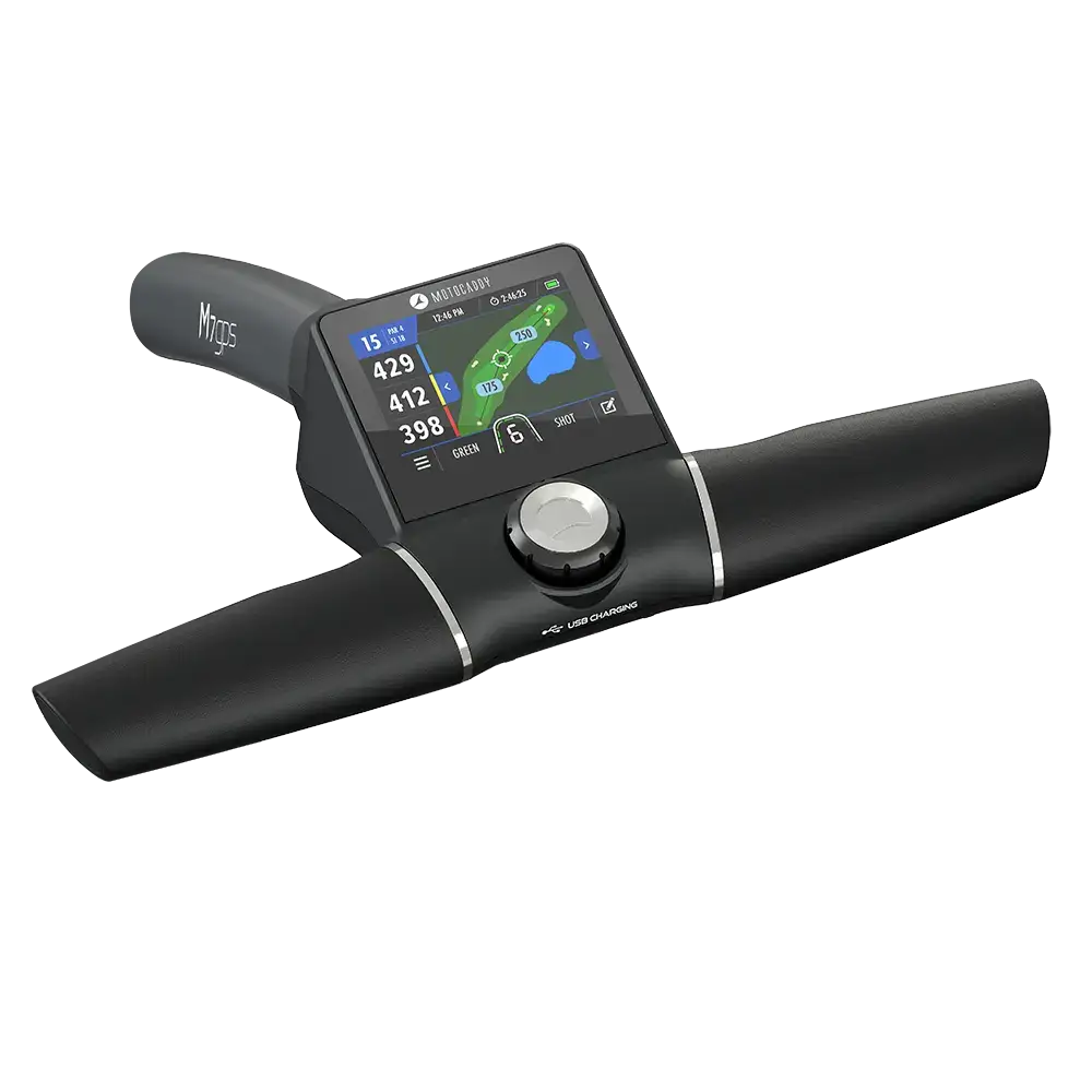 remote control electric golf cart handle view