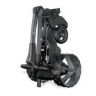 remote control golf bag cart folded upright view