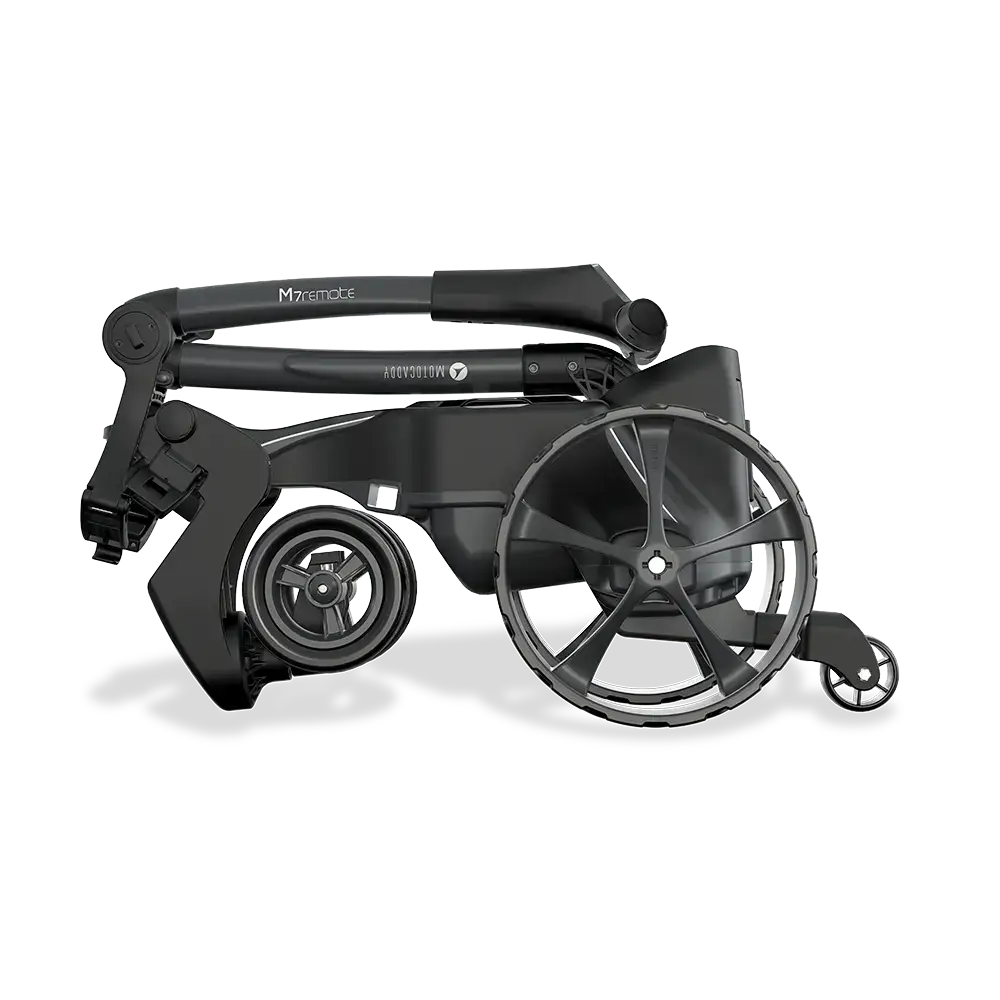 electric pull cart golf folded view