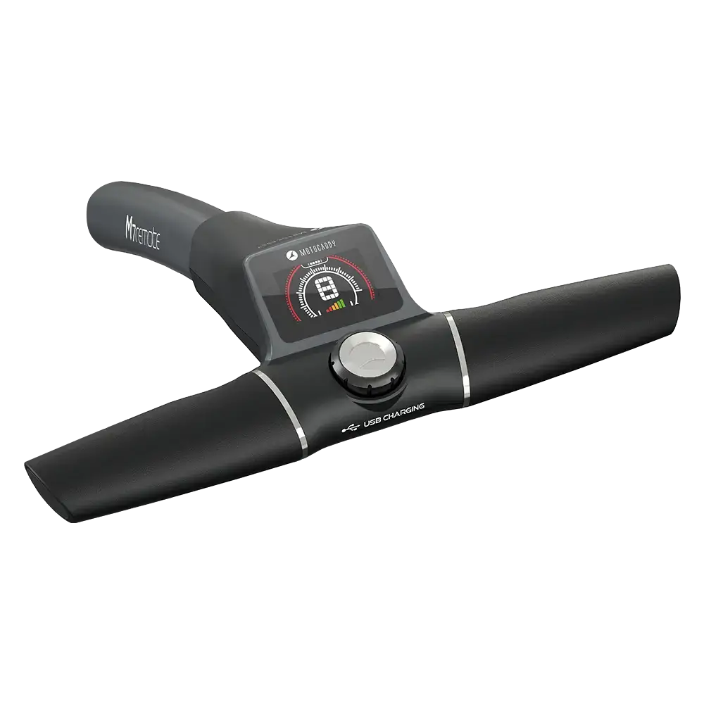 remote golf bag cart handle view