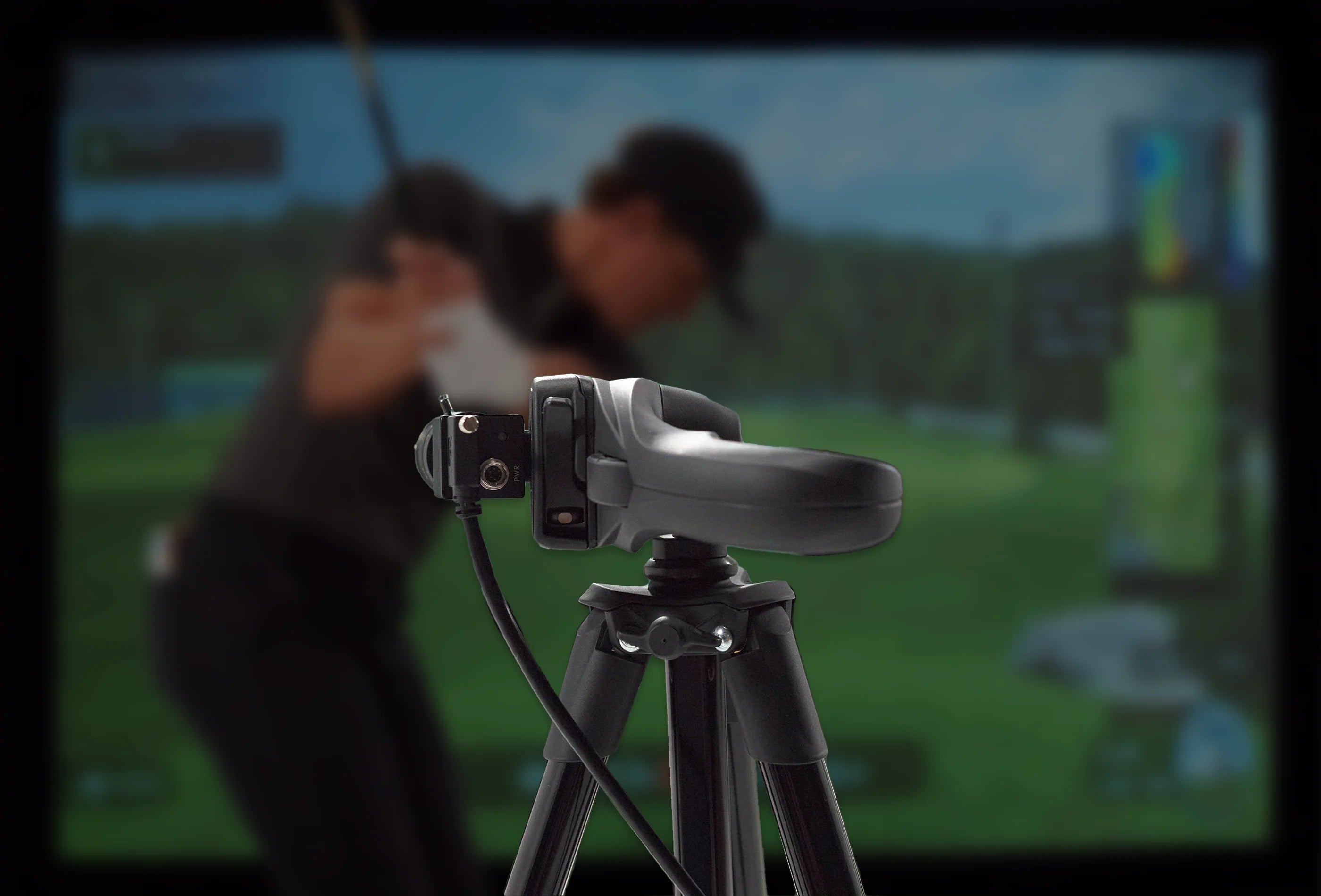 best camera for golf videos mount view with golfer in background