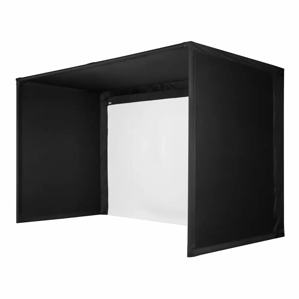 golf simulator enclosure side view