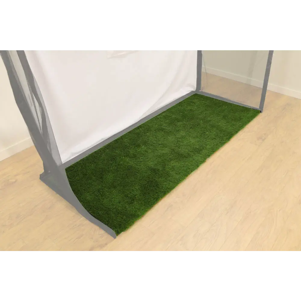 golf enclosure turf landing pad view