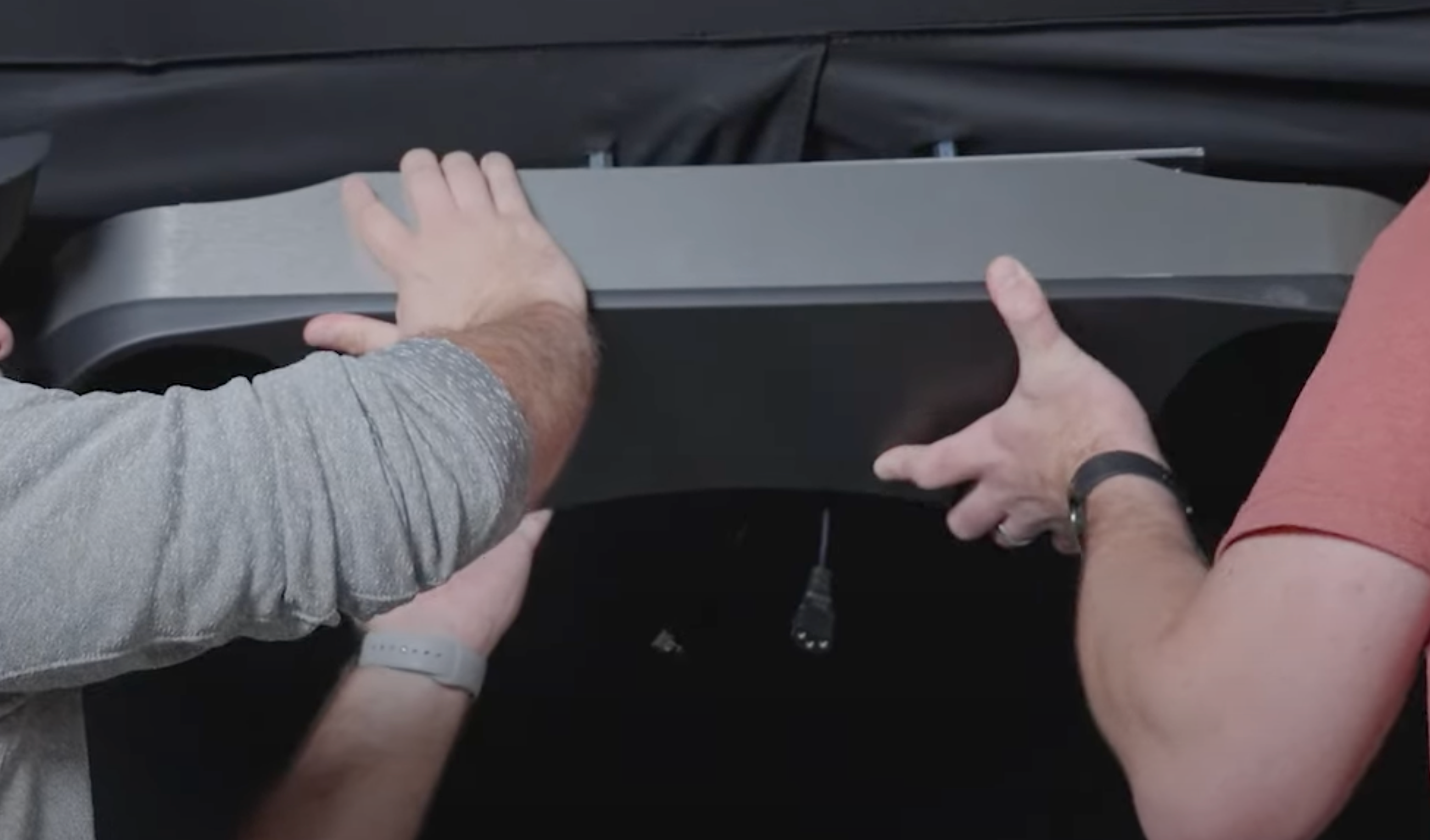 protee vx installation shot two people 