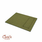 golf simulator mat white background side angle