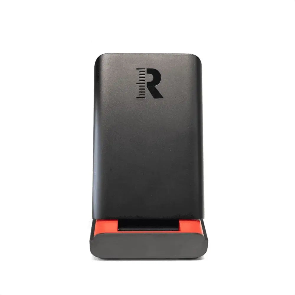 mobile launch monitor back view white background