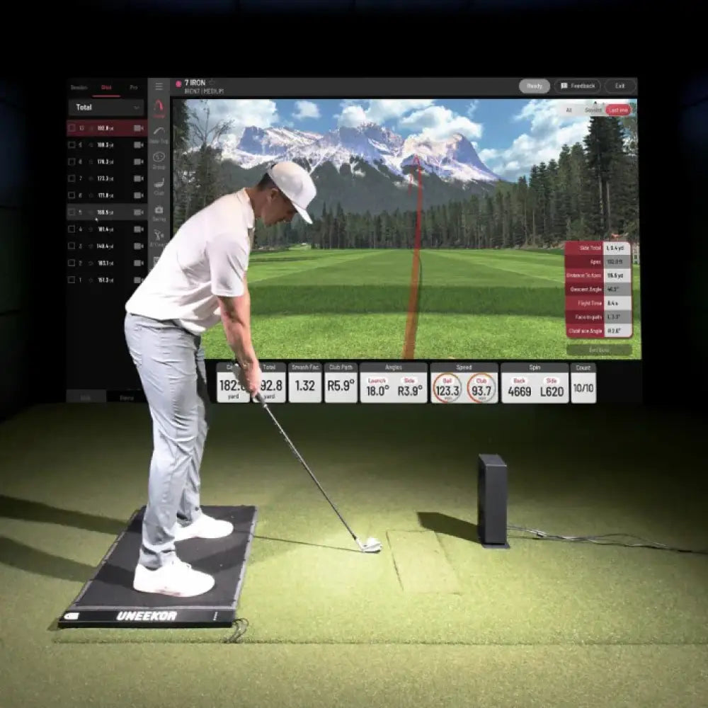 indoor golf shot 