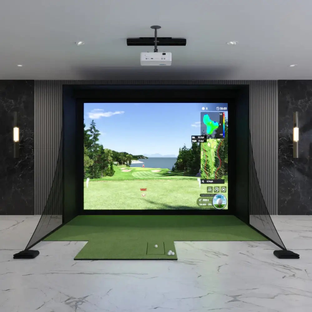uneekor eye xo2 golf simulator setup 